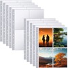 A4 Photo Sleeves for A4 2/3/4 Ring Binder, Transparent Double-Sided