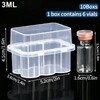 OrganiMax Refrigerator Storage Box – Peptide Vial Freezer Tube Container,