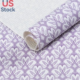 No Tariff Eco Friendly PVC Shelf Liner Grip Mesh Multiple Patterns Multipurpose Anti Slip Drawer Liner for Cabinets Shelvescolor: printed, size: 45.7cm x 243.8 cm