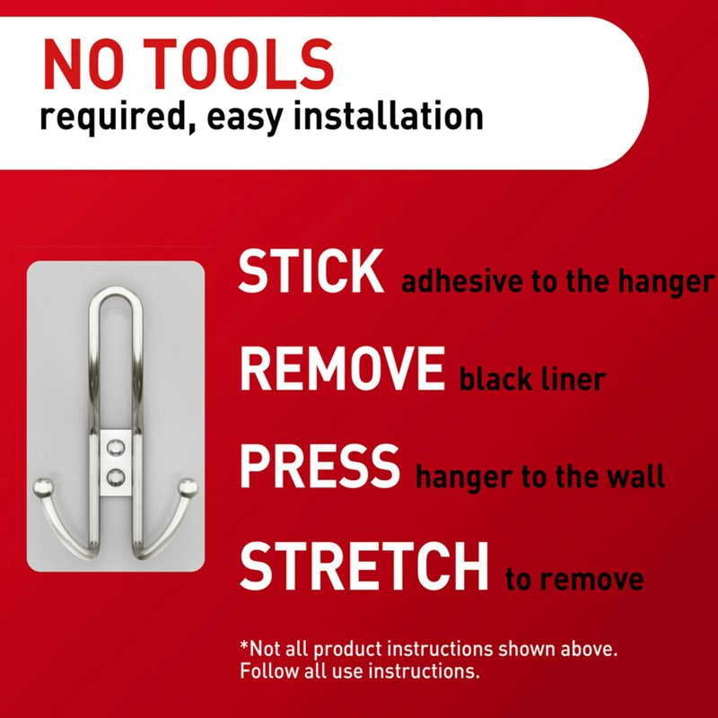 Command X-Large Satin Nickel Triple Hook, 1 Hook, 3 Command