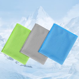 hanmir Cooling Towel, Set of 3, Cool Towel, Sports Towel, Cooling Towel, Cooling Towel, Quick Drying Towel, Sweat Absorbent, Heat Stroke, Fishing, Outdoor Use, Compact, 11.8 x 39.4 inches (30 x 100