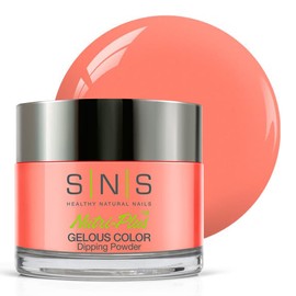 SNS Nail Dip Powder, Gelous Color Dipping Powder - Sugar Lips (Peach) - Long-Lasting Dip Nail Color Lasts 14 Days - Low-Odor & No UV Lamp Required - 1.5oz