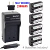 Kastar NP-FM50 Battery & Charger for Sony DCR-TRV460 TRV480 TRV530