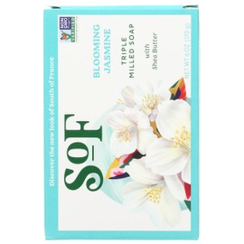 South of France French Milled Oval Bar Soap Blooming Jasmine - 6 Oz by South Of France