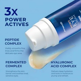 DIPSEVEN Mens Eye Bags Treatment Cream: Under Eye Repair for Wrinkles, Baggy Puffiness and Dark Circles - Anti-Aging Hydrating with Peptides, Hyaluronic Acid, Niacinamide