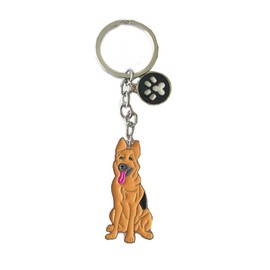 BbearT® Dog ID Tag Dog Key-ring Keychain,Cute Dog Puppy ID Tags Metal Dog Keychain Keyring Keyfob Key Tags Car Keyring Bag Charm Birthday (German Shepherd Dog)