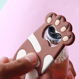 ARFUKA Flaschenöffner Magnetischer Bierflaschenöffner Bieröffner Silikon Kapselheber Katze Kralle Form Barkeeper Kronkorkenöffner Geschenk für Männer und Frauen