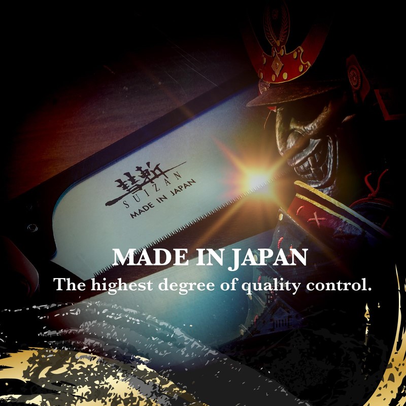 SUIZAN Folding Dozuki Dovetail Saw 9.5" Crosscut - Professional Japanese