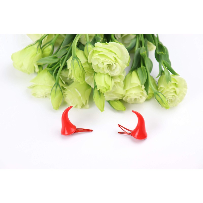 Bonnie Z. Leonardo Red Devil Hair Clips Red Devil Horns