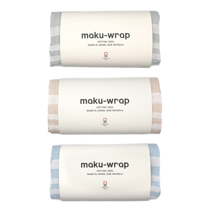 Iori Imabari Towel, Pillow Cover, Maku-wrap (Blue), Soft, Quick Drying