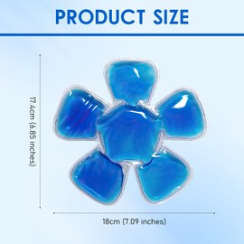 Head Ice Pack, Reusable Cooling Gel Ice Packs for Hats, Helmet Ice Packs Used for Outdoor Sport, Hard Hats & Sun Hats Relieve Summer Heat and Keep Cool(2 Pcs (Blue))