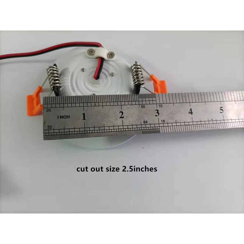 Q QINGCHEN RV Boat DC 12V Recessed Ceiling Light 3W