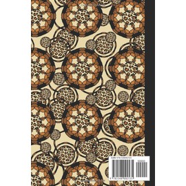  Sketchbook: Animal Print Mandala 6x9 - BLANK JOURNAL WITH NO LINES - Journal notebook with unlined pages for drawing and writing on blank paper