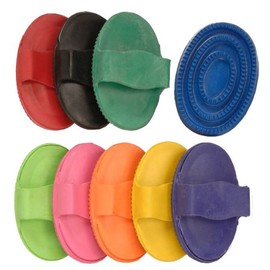 Tough 1 Large Rubber Curry Comb, Red