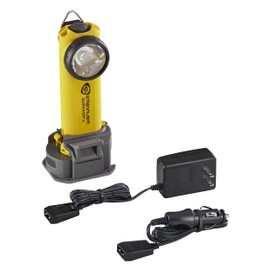 Streamlight 90962 Survivor X 250-Lumen Right-Angle Firefighter's Flashlight with Charger and Charging System, Yellow