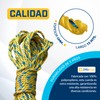 24tarpp Cuerda 6MM Amarilla SOGA para Amarre Multiusos Lazo para