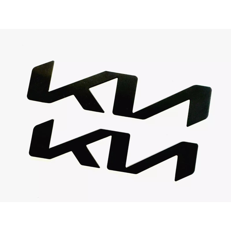 Advanced Trims 2PCS Matte Black Replacement Front Rear Emblems For