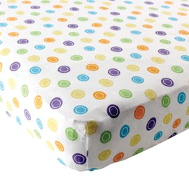 Luvable Friends Fitted Playard Sheet, Yellow Geometric, One Size