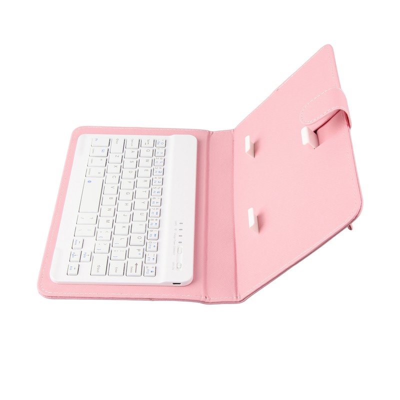 Universal Wireless Bluetooth Keyboard Flip Case Cover with Stand for
