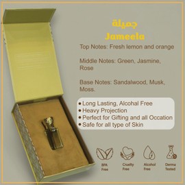 GULAYN Jameela Arabian Perfume Oil 12ml – Alcohol-Free Long Lasting Fragrance for Women