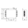 3 Phase Terminal Filter 3 Wire for Power Line Electronic