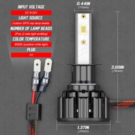 CHUSYYRAY For Acura TSX 2004-2008 LED / HID Headlights Hi/Lo +Fog Light Kit H1+D2S+H11