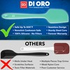 DI ORO Silicone Spatula Set - Rubber Kitchen Spatulas for