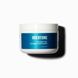oVertone Haircare Color Depositing Conditioner - 8 oz Semi Permanent Hair Color Conditioner with Shea Butter & Coconut Oil - Extreme Teal Temporary Cruelty-Free Hair Color (Extreme Teal)