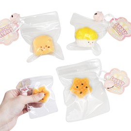 3pcs Taba Squishy Toys,Cat Paw Squishy Toys,Cat Paw Squeeze Toys, Fidget Toys Silicone Squeeze Toy for Stress Relief,Cute Soft Squeeze Fidget Toys,Party Favors Gift for Adult (3pcs Mini Pendant)