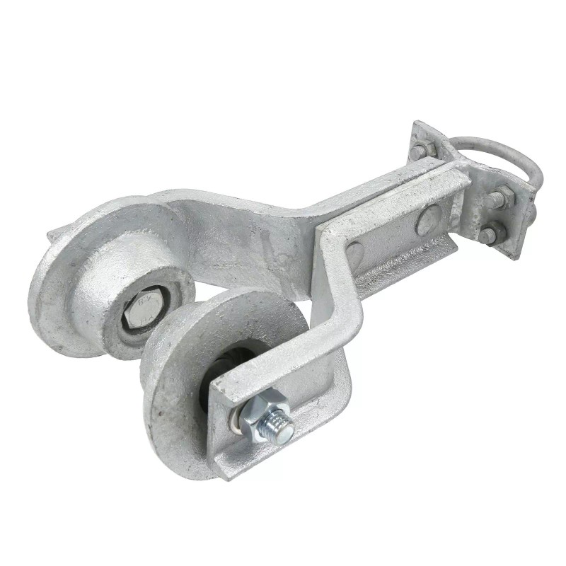 PLUM_FITTINGS Chain Link Single Trolley Assembly for Overhead Slide Gate