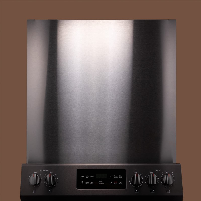 Stainless Steel Backsplash, 30" X 30" with Hemmed Edges