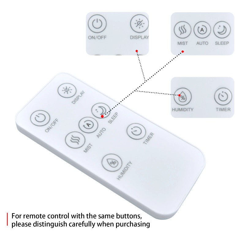 Unbranded Remote Control For LEVOIT OasisMist 1000S Smart Humidifier /