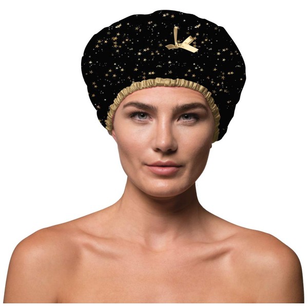 Betty Dain Reusable Shower Cap & Bath Cap & Lined,