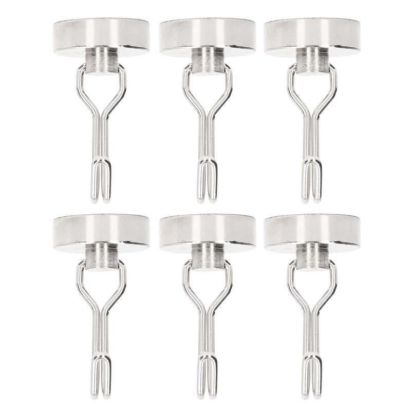 6Pcs Swing Magnetic Hook Set No Drilling Need Decorative Beautiful