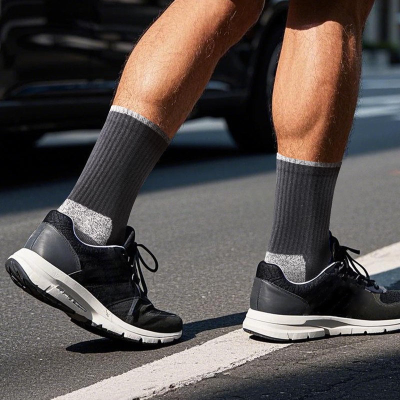 YUEDGE Men's Work Socks, Thick, Antibacterial, Odor Resistant, Breathable, Sweat