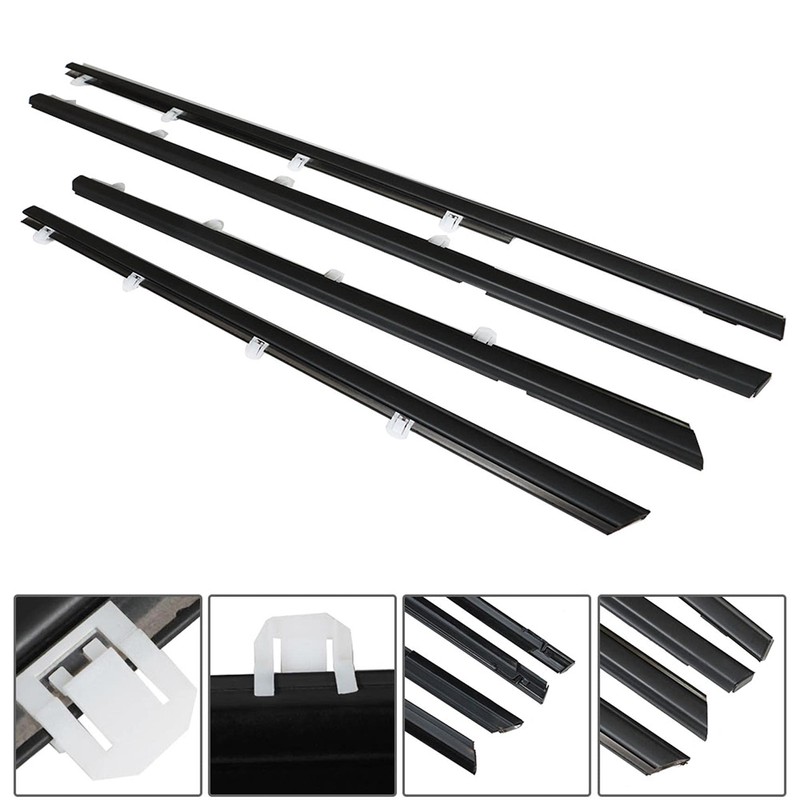 4 Pcs Weatherstrip Window Seal Replacement for Civic 2012-2015 Exterior