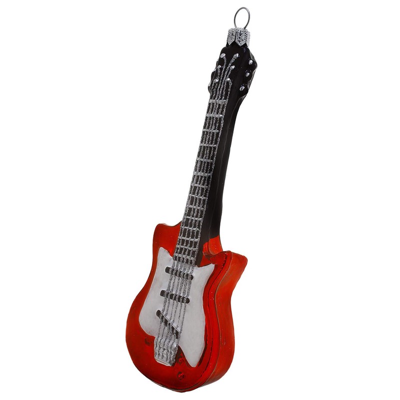 Hamburger Weihnachtskontor - Christmas Tree Decoration - Electric Guitar Red