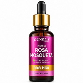 Aceite Rosa Mosqueta Puro PERENNIS – Aceite Facial Hidratante y Regenerador para Piel, Estrías y Cicatrices – Rosa Rubiginosa 100% Pura Prensada en Frío – 30 ml (2)