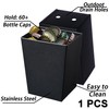 Jumiok Black Bottle Cap Catcher Wall Mounted Beer Top Bucket