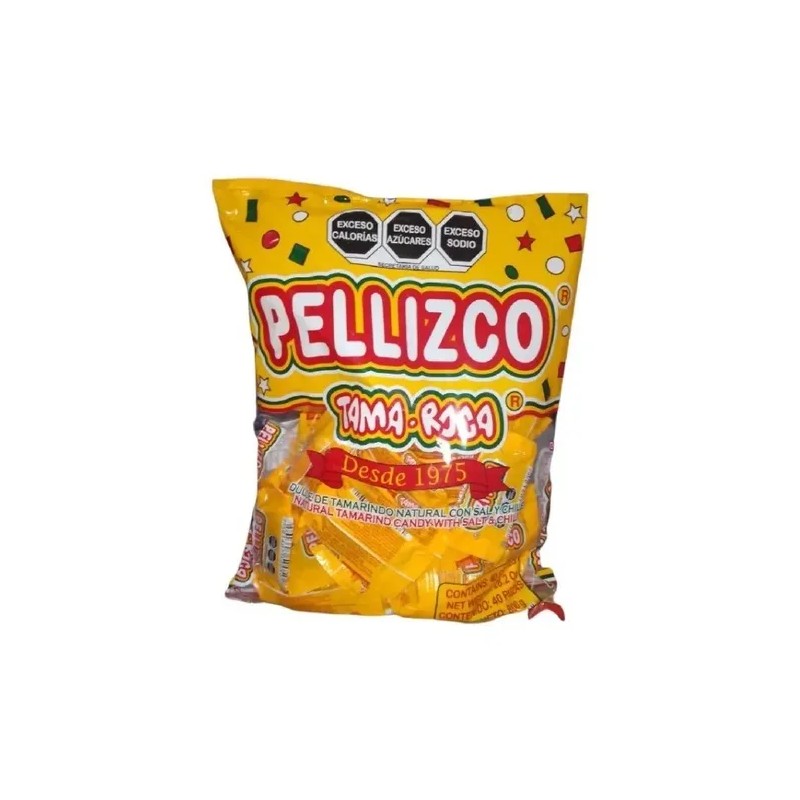 Pellizco Tama-roca Tamarindo Con Chile 40 Piezas