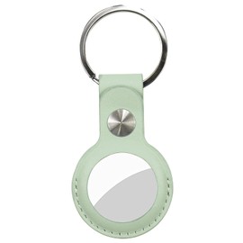 Etui für AirTag Echtleder, Schutzhülle mit Schlüsselbundring, Anti-Scratch