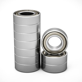 Aopin 609Z Skateboards Bearings Ball Bearings 0.35 x OD 0.94 Inch Double Metal Sealed Miniature, Applicable for Skateboards, 3D Printer Inline Skates Roller Skates Longboards Scooters, 10 Pcs