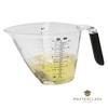 MasterClass schräger Messbecher, Transparent, BPA-frei, Plastikbecher mit Griff, 1 l