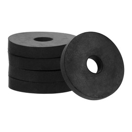 PATIKIL Flat Rubber Washers, 20Pcs 1-1/2 Inch OD x 3/8 Inch ID x 1/4 Inch Thickness Multi Purpose Spacer Rubber Bushings Anti Vibration Washers for Bolts Screws Home Car Appliances