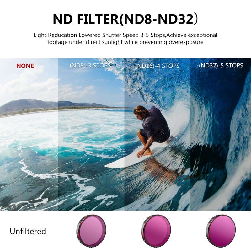 Action 5 Pro ND Filter Set for DJI Osmo Action5