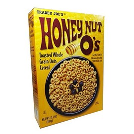 Trader Joe's Honey Nut O's Toasted Whole Grain Oats Cereal, 13.5 oz Box (Pack of 2)