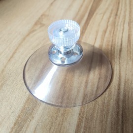 GDQLCNXB Suction Cup Glass Suction Pads 10 Pcs Adhesive Suction Cups Bulk with M4 Screws Nut Plastic Sucker Pad 40 mm Clear PVC Sucker Pad