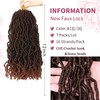 Crochet Faux Locs Crochet Hair Extensions for Black Women Butterfly