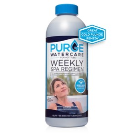 Purge Watercare 3in1 Weekly Hot Tub Cleaner & Cold Plunge Water Treatment - Cleaner, Clarifier, Enhancer - Standard & Inflatable Spa & Cold Plunge - Spa Chemicals Fresh Clean Water - Made in USA 32oz