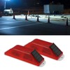 2 PCS Solar Warning Light 200mAh Light Control Waterproof Barricade